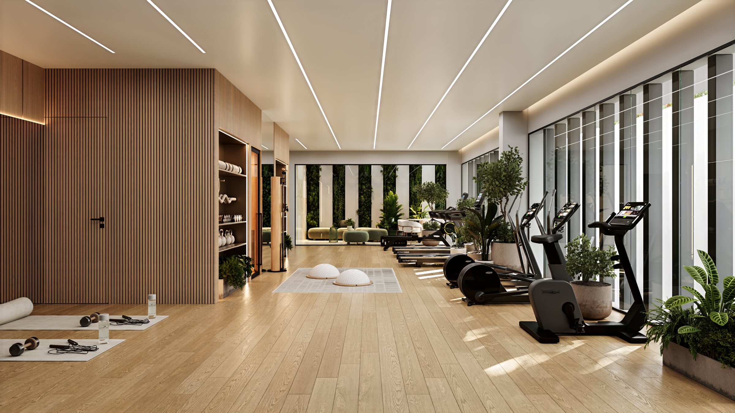 Private gymnasium for residents of Alto Mare.